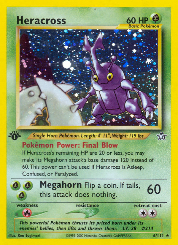 Heracross (6/111) [Neo Genesis 1st Edition]