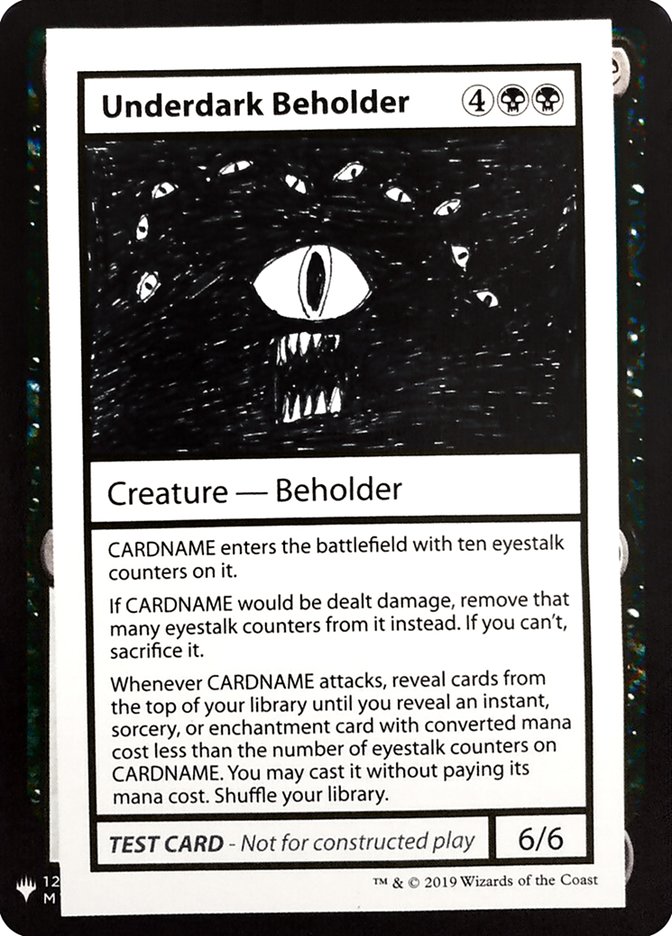 Underdark Beholder [Mystery Booster Playtest Cards]