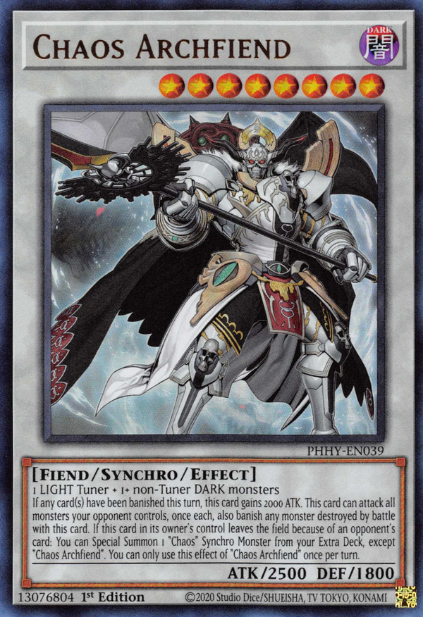 Chaos Archfiend [PHHY-EN039] Ultra Rare