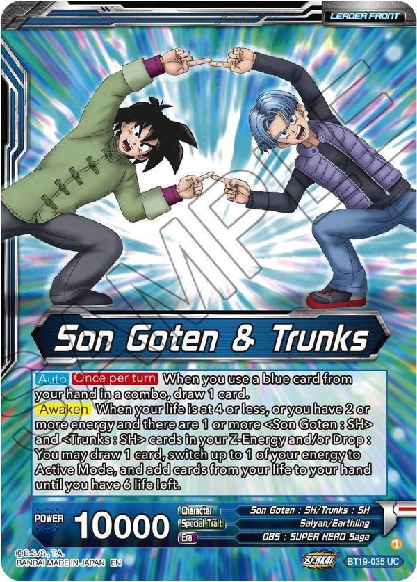 Son Goten & Trunks // Gotenks, Fusion Hiccup (BT19-035) [Fighter's Ambition]