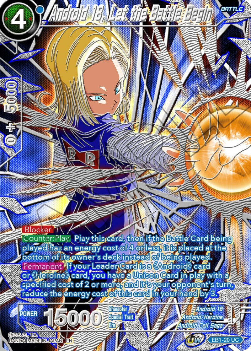 Android 18, Let the Battle Begin (EB1-20) [Collector's Selection Vol. 3]