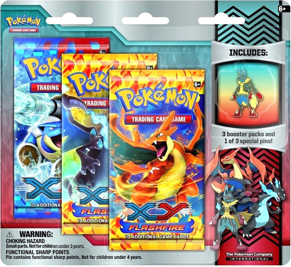 XY: Flashfire - Collector's Pin 3-Pack Blister (Mega Lucario)