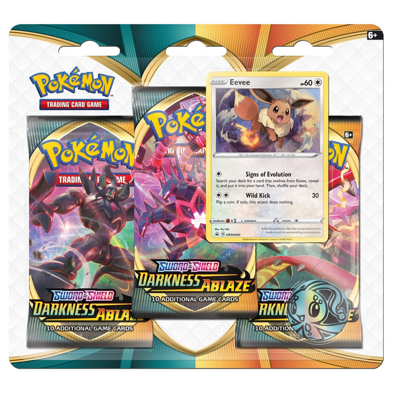 Sword & Shield: Darkness Ablaze - 3-Pack Blister (Eevee)