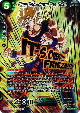 Final Showdown Son Goku (SPR) (TB3-035) [Clash of Fates]
