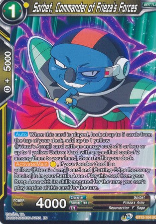 Sorbet, Commander of Frieza's Forces (BT12-104) [Vicious Rejuvenation]