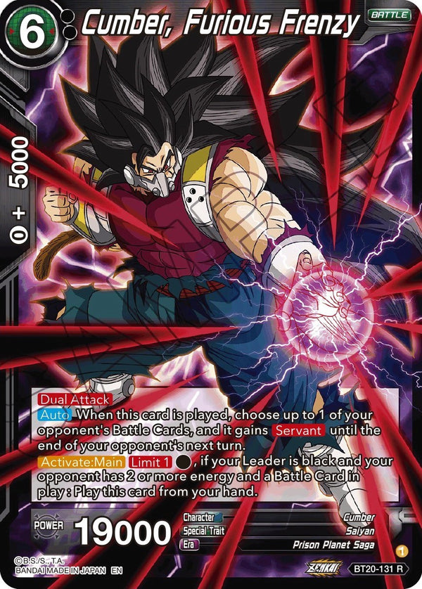 Cumber, Furious Frenzy (BT20-131) [Power Absorbed]