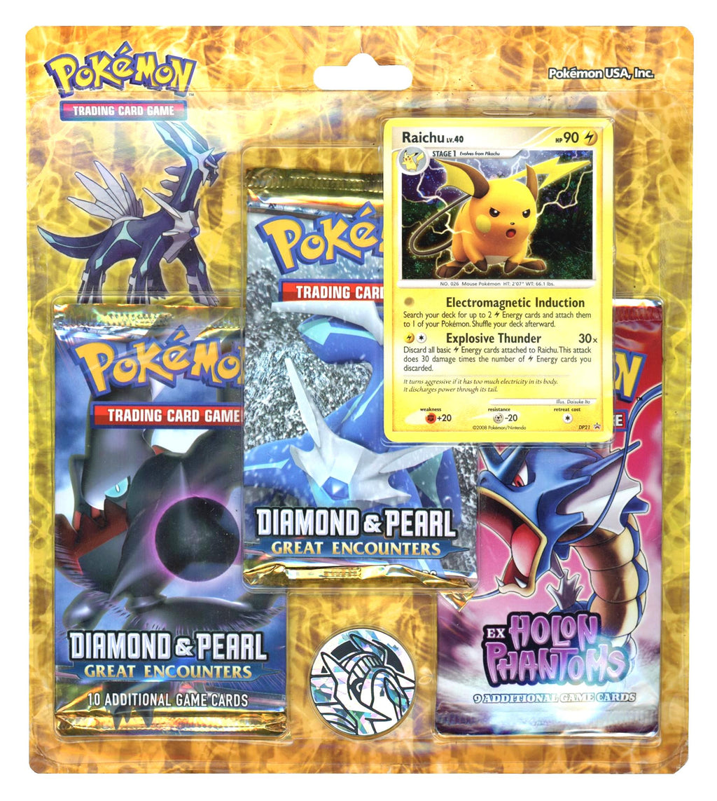 Diamond & Pearl: Great Encounters - 3-Pack Blister (Raichu) Diamond & Pearl: Great Encounters - 3-Pack Blister (Raichu)