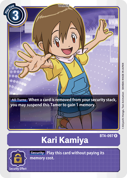 Kari Kamiya [BT4-097] [Great Legend]