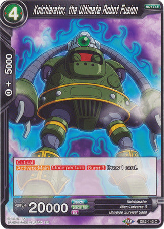 Koichiarator, the Ultimate Robot Fusion (DB2-142) [Divine Multiverse]
