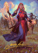 Jaya, Fiery Negotiator Art Card 1 (Gold-Stamped Signature) [Dominaria United Art Series]
