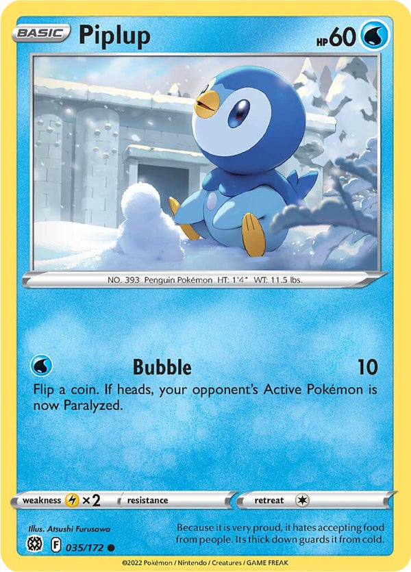 Piplup (035/172) [Sword & Shield: Brilliant Stars]