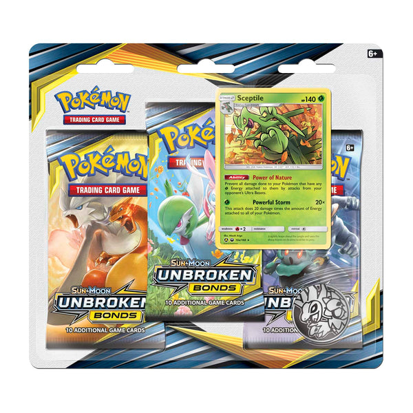 Sun & Moon: Unbroken Bonds - 3-Pack Blister (Sceptile)