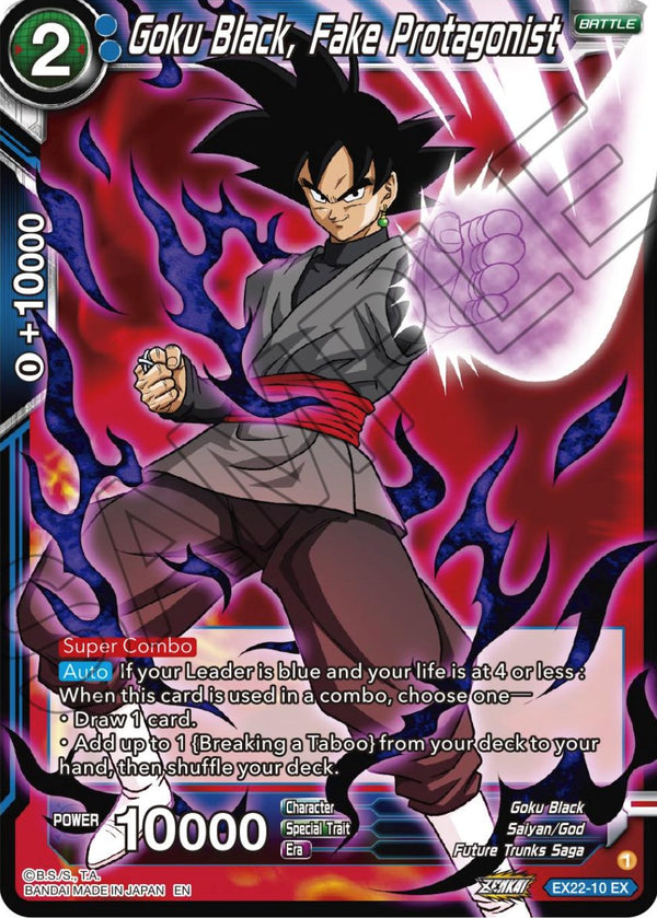 Goku Black, Fake Protagonist (EX22-10) [Ultimate Deck 2023]