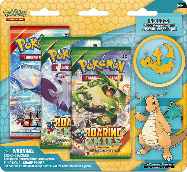 XY: Roaring Skies - Collector's Pin 3-Pack Blister (Dragonite)