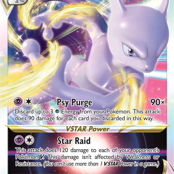 mewtwo vstar 031 078 pokemon go ultra rare card - - 031/078 This damage isnt affected by Weakness or Resistance Mewtwo VSTAR - Pokmon GO