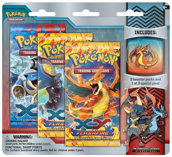XY: Flashfire - Collector's Pin 3-Pack Blister (Mega Charizard Y)