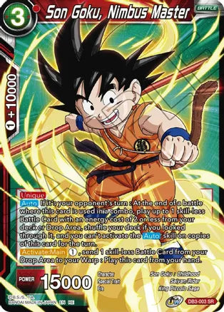 Son Goku, Nimbus Master (DB3-003) [Mythic Booster]