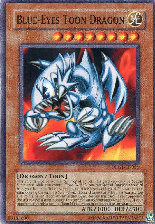 Blue-Eyes Toon Dragon [DLG1-EN051] Common