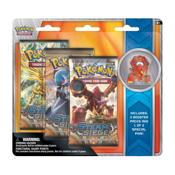 XY: Steam Siege - Collector’s Pin 3-Pack Blister (Volcanion)