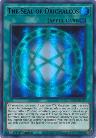 The Seal of Orichalcos (Blue) [DLCS-EN137] Ultra Rare