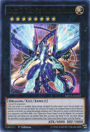 Number 62: Galaxy-Eyes Prime Photon Dragon [MP15-EN022] Ultra Rare