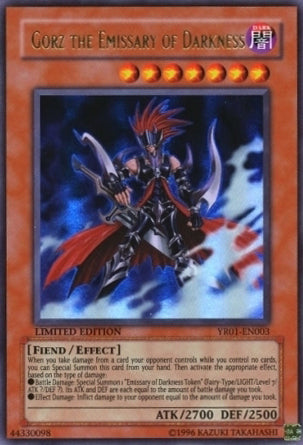 Gorz the Emissary of Darkness [YR01-EN003] Ultra Rare