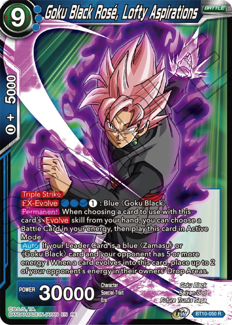 Goku Black Rose, Lofty Aspirations (Reprint) (BT10-050) [Ultimate Deck 2023]