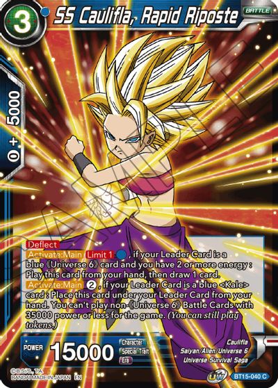 SS Caulifla, Rapid Riposte (BT15-040) [Saiyan Showdown]