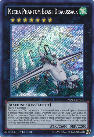 Mecha Phantom Beast Dracossack [MP14-EN030] Secret Rare