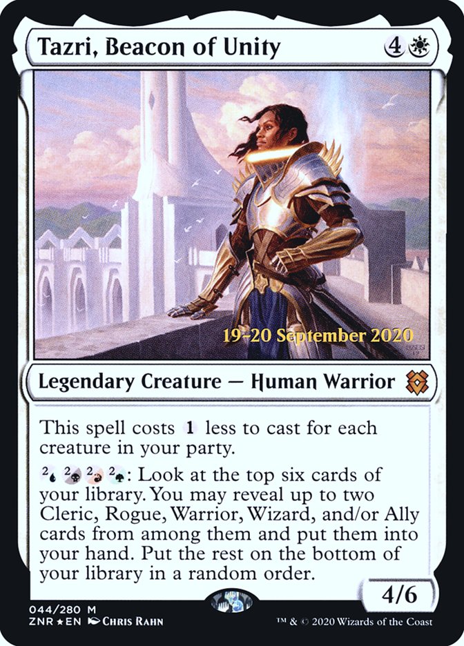 Tazri, Beacon of Unity [Zendikar Rising Prerelease Promos]