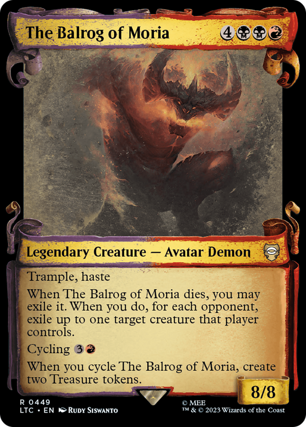 The Balrog of Moria [The Lord of the Rings: Tales of Middle-Earth Commander Showcase Scrolls]