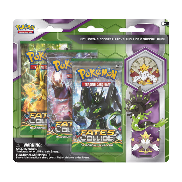 XY: Fates Collide - 3-Pack Pin Blister (Mega Alakazam)