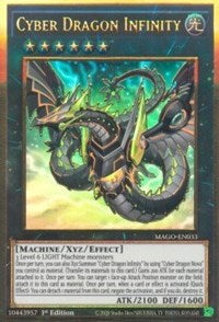 Cyber Dragon Infinity (Alternate Art) [MAGO-EN033] Gold Rare