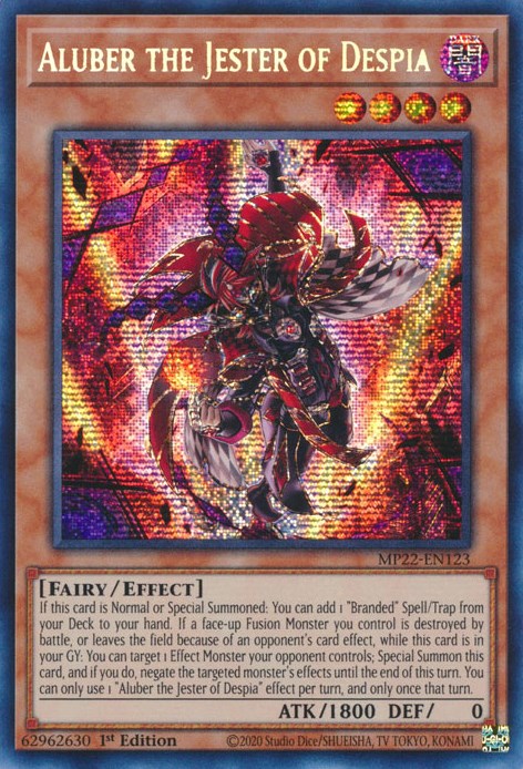 Aluber the Jester of Despia [MP22-EN123] Prismatic Secret Rare