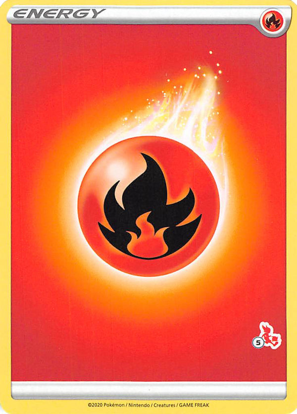 Fire Energy (Cinderace Stamp #5) [Battle Academy 2022]