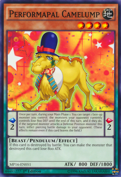 Performapal Camelump [MP16-EN051] Common