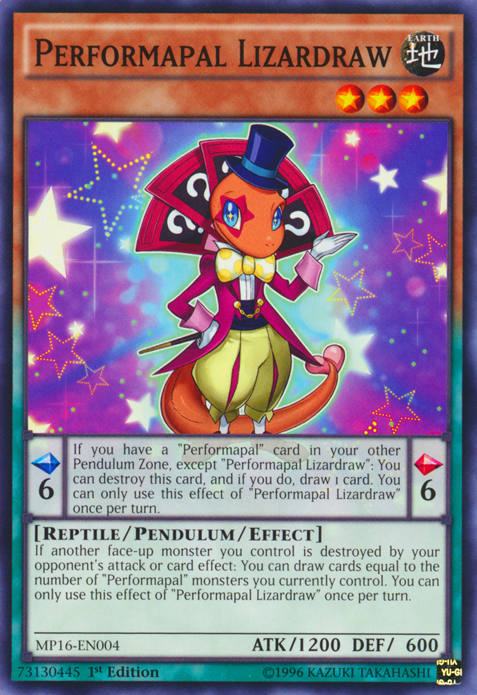 Performapal Lizardraw [MP16-EN004] Common