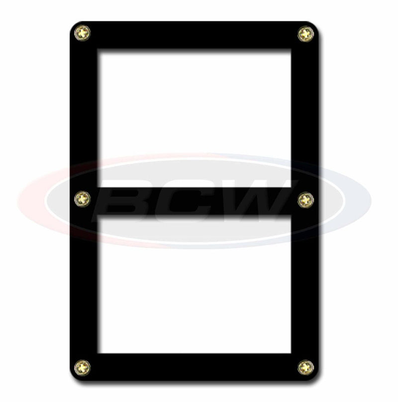 2 Card Screwdown Holder (Black Border) | BCW