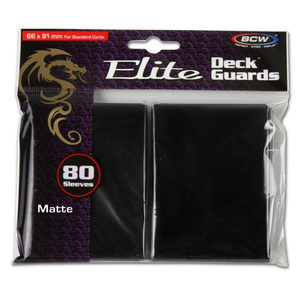 Matte Elite Deck Guard 80 (Black) | BCW