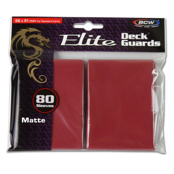 Matte Elite Deck Guard 80 (Red) | BCW