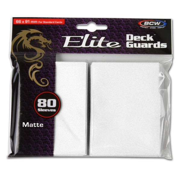 Matte Elite Deck Guard 80 (White) | BCW