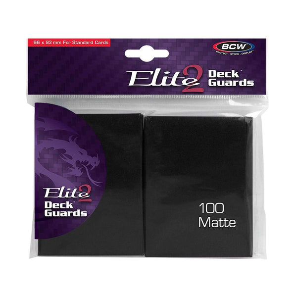 Matte Elite2 Deck Guard 100 (Black) | BCW