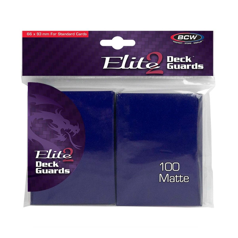 Matte Elite2 Deck Guard 100 (Blue) | BCW