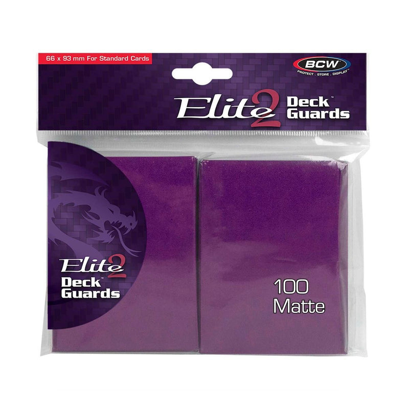 Matte Elite2 Deck Guard 100 (Mulberry) | BCW