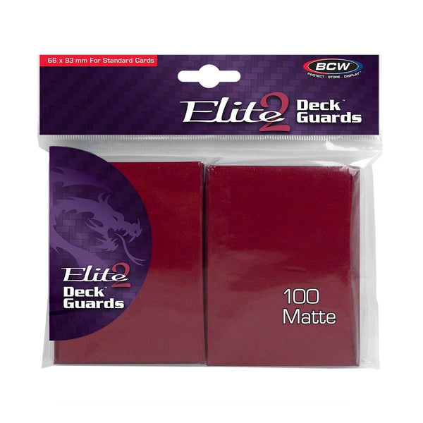 Matte Elite2 Deck Guard 100 (Red) | BCW