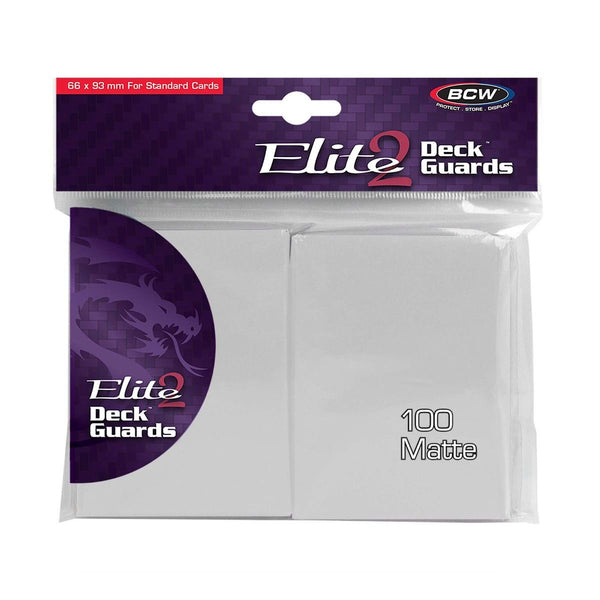 Matte Elite2 Deck Guard 100 (White) | BCW