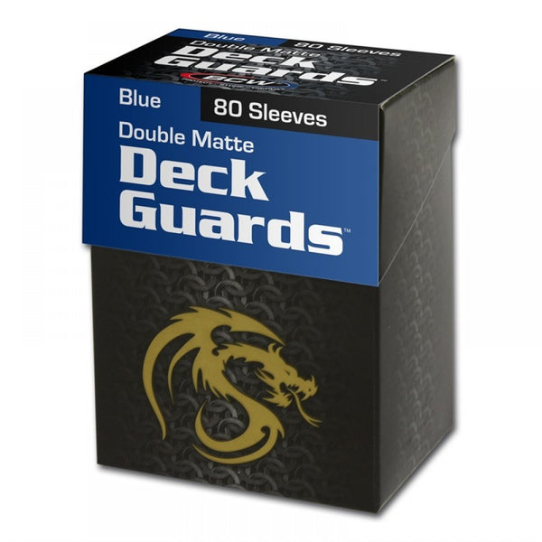 Boxed Double Matte Deck Guards 80 (Blue) | BCW
