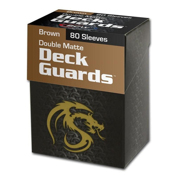 Boxed Double Matte Deck Guards 80 (Brown) | BCW