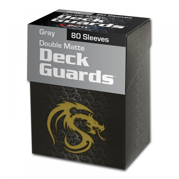 Boxed Double Matte Deck Guards 80 (Gray) | BCW