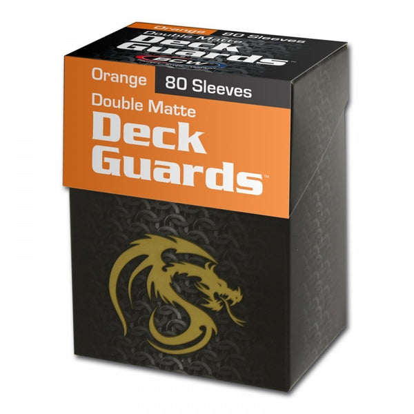 Boxed Double Matte Deck Guards 80 (Orange) | BCW